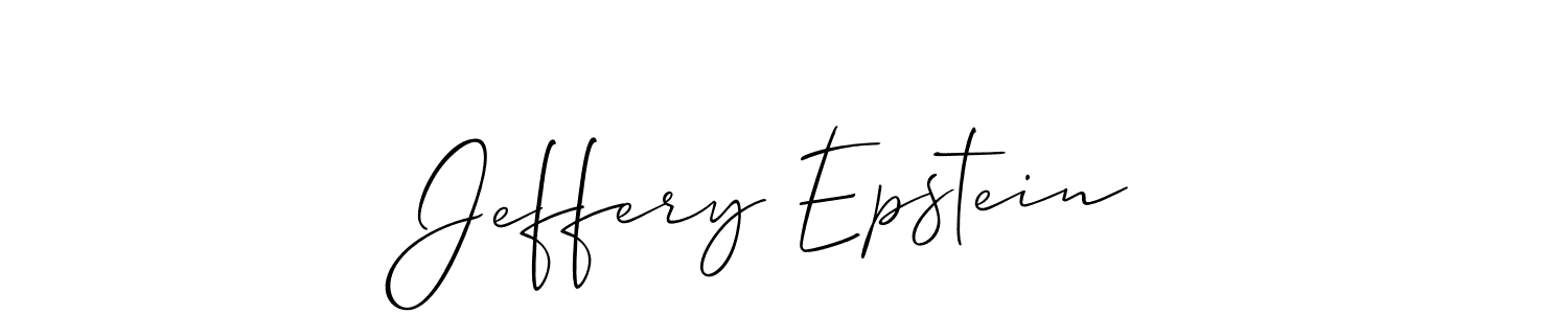 Create a beautiful signature design for name Jeffery Epstein. With this signature (Allison_Script) fonts, you can make a handwritten signature for free. Jeffery Epstein signature style 2 images and pictures png