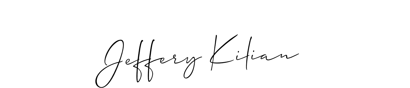 Make a short Jeffery Kilian signature style. Manage your documents anywhere anytime using Allison_Script. Create and add eSignatures, submit forms, share and send files easily. Jeffery Kilian signature style 2 images and pictures png