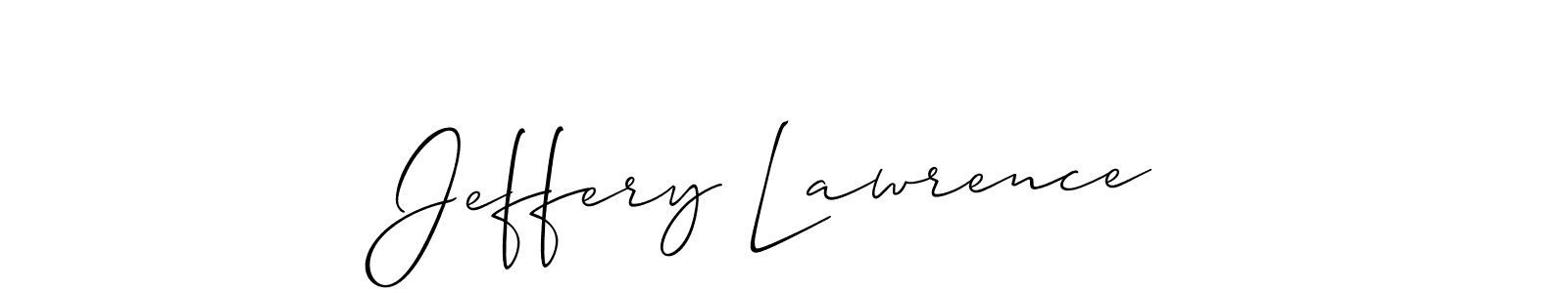 You should practise on your own different ways (Allison_Script) to write your name (Jeffery Lawrence) in signature. don't let someone else do it for you. Jeffery Lawrence signature style 2 images and pictures png