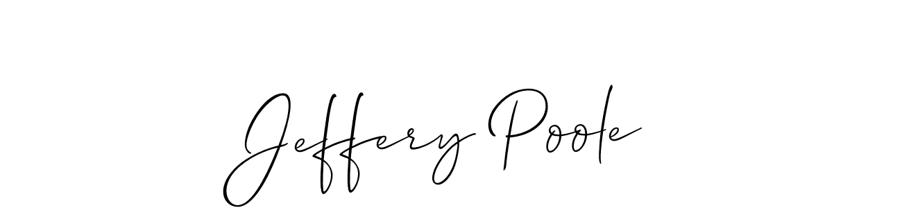 Also we have Jeffery Poole name is the best signature style. Create professional handwritten signature collection using Allison_Script autograph style. Jeffery Poole signature style 2 images and pictures png