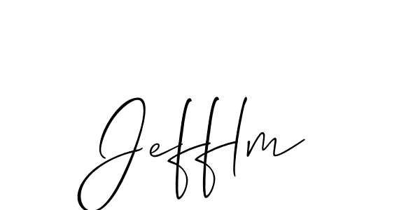 Design your own signature with our free online signature maker. With this signature software, you can create a handwritten (Allison_Script) signature for name Jefflm. Jefflm signature style 2 images and pictures png