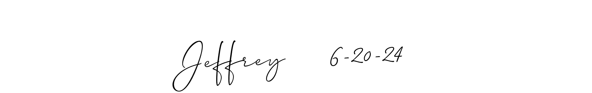 Check out images of Autograph of Jeffrey     6-20-24 name. Actor Jeffrey     6-20-24 Signature Style. Allison_Script is a professional sign style online. Jeffrey     6-20-24 signature style 2 images and pictures png