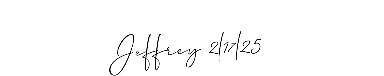 Once you've used our free online signature maker to create your best signature Allison_Script style, it's time to enjoy all of the benefits that Jeffrey 2l17l25 name signing documents. Jeffrey 2l17l25 signature style 2 images and pictures png