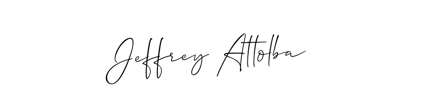 You can use this online signature creator to create a handwritten signature for the name Jeffrey Attolba. This is the best online autograph maker. Jeffrey Attolba signature style 2 images and pictures png