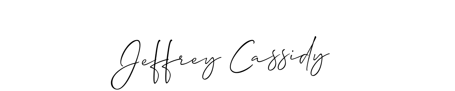 Also we have Jeffrey Cassidy name is the best signature style. Create professional handwritten signature collection using Allison_Script autograph style. Jeffrey Cassidy signature style 2 images and pictures png