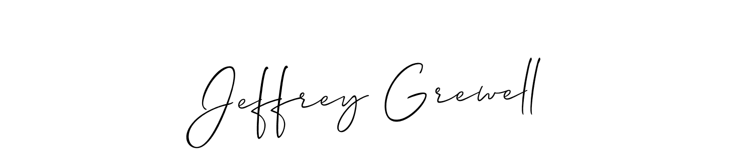 Also we have Jeffrey Grewell name is the best signature style. Create professional handwritten signature collection using Allison_Script autograph style. Jeffrey Grewell signature style 2 images and pictures png