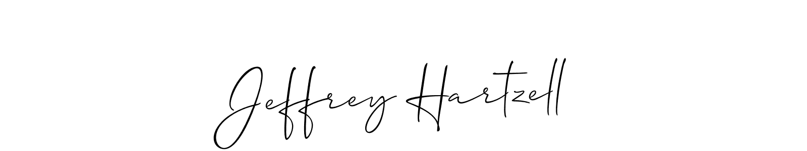 You should practise on your own different ways (Allison_Script) to write your name (Jeffrey Hartzell) in signature. don't let someone else do it for you. Jeffrey Hartzell signature style 2 images and pictures png