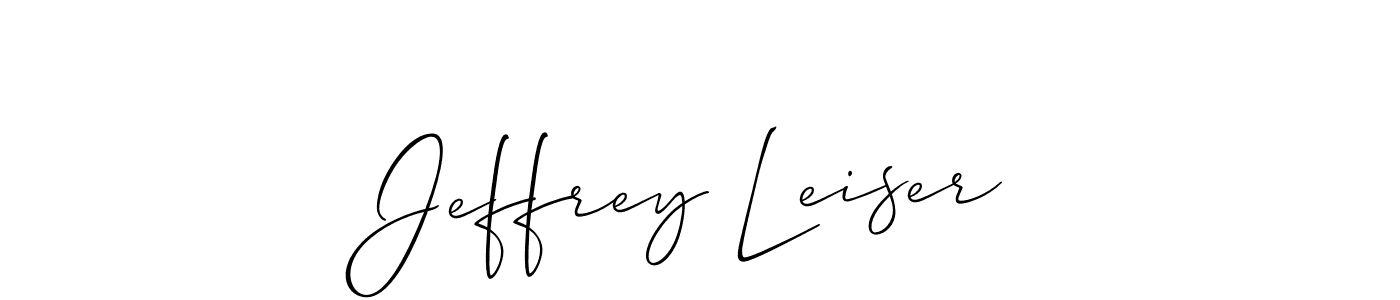This is the best signature style for the Jeffrey Leiser name. Also you like these signature font (Allison_Script). Mix name signature. Jeffrey Leiser signature style 2 images and pictures png