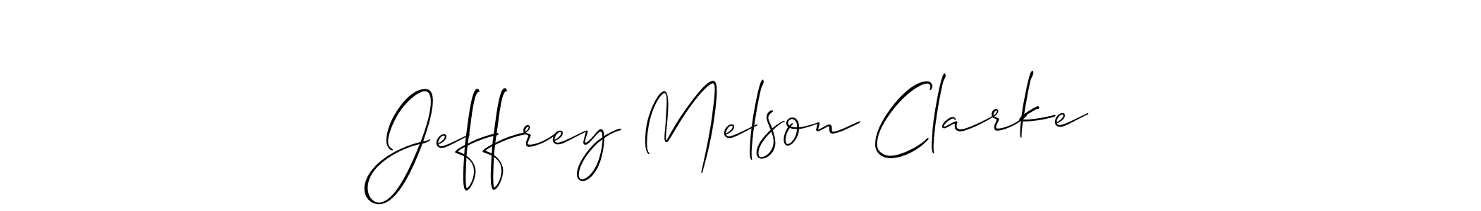 How to make Jeffrey Melson Clarke signature? Allison_Script is a professional autograph style. Create handwritten signature for Jeffrey Melson Clarke name. Jeffrey Melson Clarke signature style 2 images and pictures png