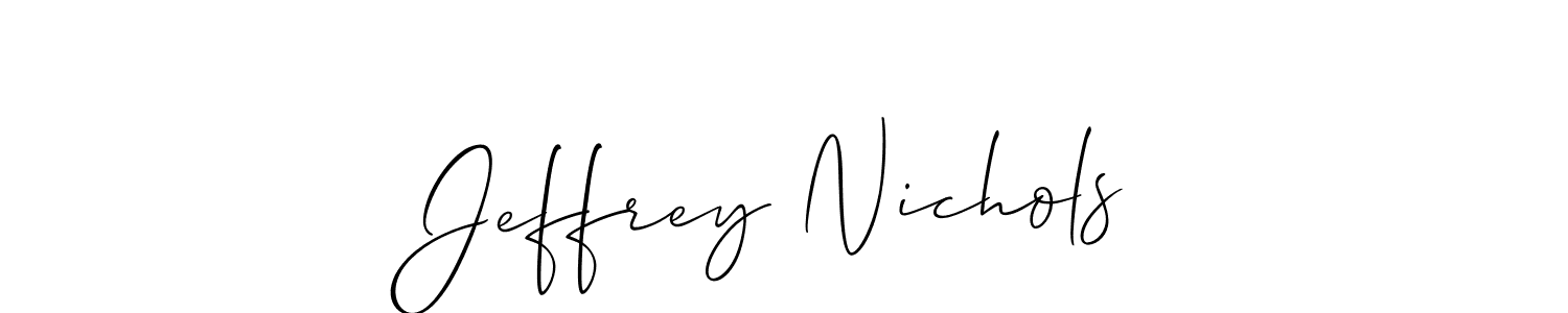 Jeffrey Nichols stylish signature style. Best Handwritten Sign (Allison_Script) for my name. Handwritten Signature Collection Ideas for my name Jeffrey Nichols. Jeffrey Nichols signature style 2 images and pictures png