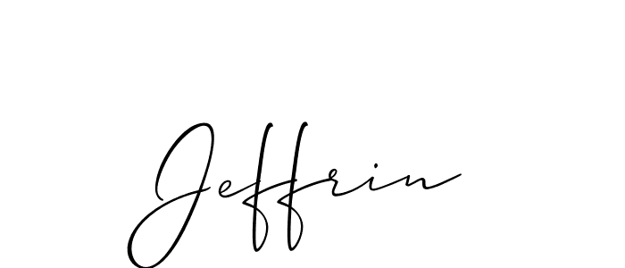 Best and Professional Signature Style for Jeffrin. Allison_Script Best Signature Style Collection. Jeffrin signature style 2 images and pictures png