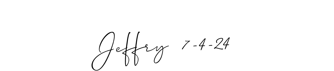 It looks lik you need a new signature style for name Jeffry  7-4-24. Design unique handwritten (Allison_Script) signature with our free signature maker in just a few clicks. Jeffry  7-4-24 signature style 2 images and pictures png
