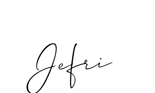 It looks lik you need a new signature style for name Jefri. Design unique handwritten (Allison_Script) signature with our free signature maker in just a few clicks. Jefri signature style 2 images and pictures png