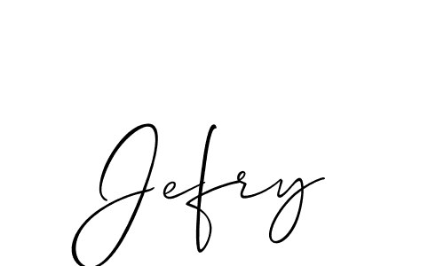 Make a beautiful signature design for name Jefry. Use this online signature maker to create a handwritten signature for free. Jefry signature style 2 images and pictures png