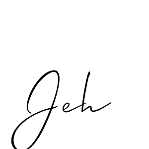 You should practise on your own different ways (Allison_Script) to write your name (Jeh) in signature. don't let someone else do it for you. Jeh signature style 2 images and pictures png