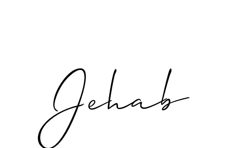 Also we have Jehab name is the best signature style. Create professional handwritten signature collection using Allison_Script autograph style. Jehab signature style 2 images and pictures png
