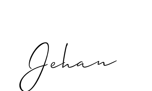 You should practise on your own different ways (Allison_Script) to write your name (Jehan) in signature. don't let someone else do it for you. Jehan signature style 2 images and pictures png