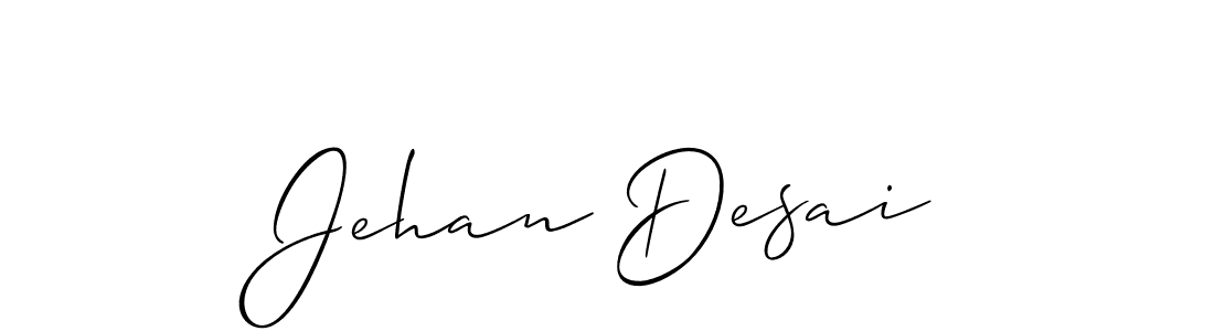 Also we have Jehan Desai name is the best signature style. Create professional handwritten signature collection using Allison_Script autograph style. Jehan Desai signature style 2 images and pictures png