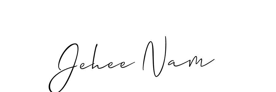 Make a beautiful signature design for name Jehee Nam. Use this online signature maker to create a handwritten signature for free. Jehee Nam signature style 2 images and pictures png