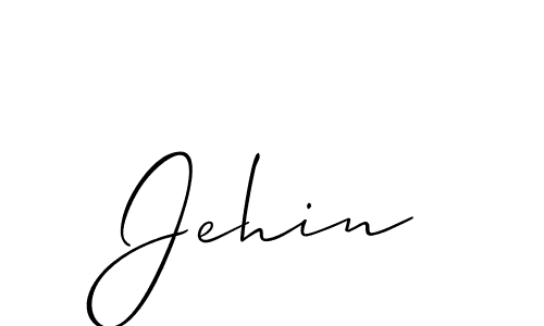 Allison_Script is a professional signature style that is perfect for those who want to add a touch of class to their signature. It is also a great choice for those who want to make their signature more unique. Get Jehin name to fancy signature for free. Jehin signature style 2 images and pictures png