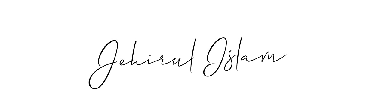 Use a signature maker to create a handwritten signature online. With this signature software, you can design (Allison_Script) your own signature for name Jehirul Islam. Jehirul Islam signature style 2 images and pictures png