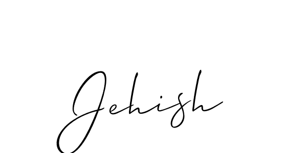 How to make Jehish name signature. Use Allison_Script style for creating short signs online. This is the latest handwritten sign. Jehish signature style 2 images and pictures png