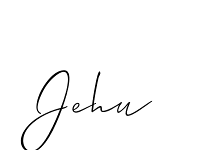 Jehu stylish signature style. Best Handwritten Sign (Allison_Script) for my name. Handwritten Signature Collection Ideas for my name Jehu. Jehu signature style 2 images and pictures png