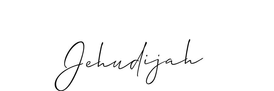 Make a beautiful signature design for name Jehudijah. With this signature (Allison_Script) style, you can create a handwritten signature for free. Jehudijah signature style 2 images and pictures png