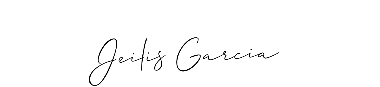 Also we have Jeilis Garcia name is the best signature style. Create professional handwritten signature collection using Allison_Script autograph style. Jeilis Garcia signature style 2 images and pictures png