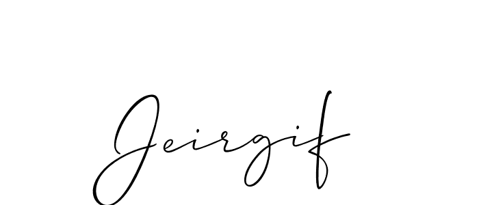 Check out images of Autograph of Jeirgif name. Actor Jeirgif Signature Style. Allison_Script is a professional sign style online. Jeirgif signature style 2 images and pictures png