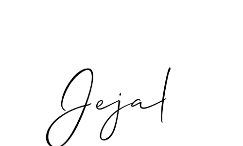 Allison_Script is a professional signature style that is perfect for those who want to add a touch of class to their signature. It is also a great choice for those who want to make their signature more unique. Get Jejal name to fancy signature for free. Jejal signature style 2 images and pictures png