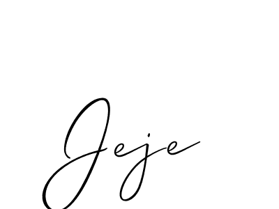 Jeje stylish signature style. Best Handwritten Sign (Allison_Script) for my name. Handwritten Signature Collection Ideas for my name Jeje. Jeje signature style 2 images and pictures png