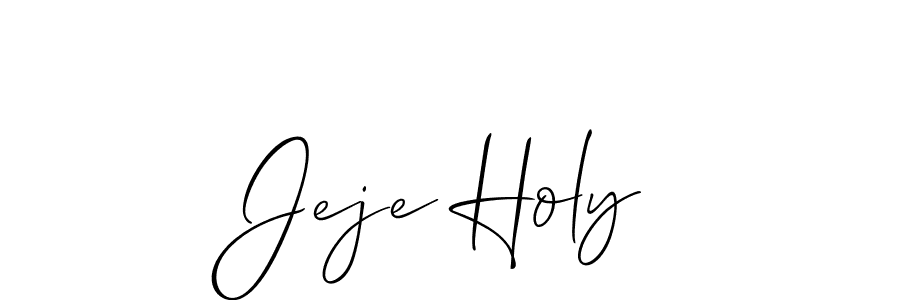 You can use this online signature creator to create a handwritten signature for the name Jeje Holy. This is the best online autograph maker. Jeje Holy signature style 2 images and pictures png