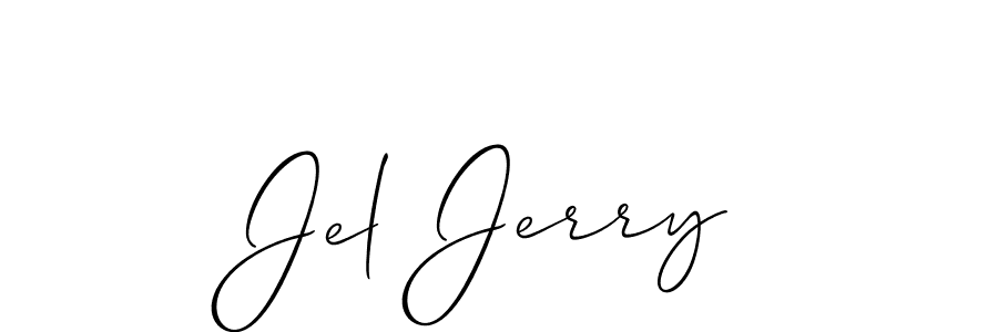 How to make Jel Jerry signature? Allison_Script is a professional autograph style. Create handwritten signature for Jel Jerry name. Jel Jerry signature style 2 images and pictures png