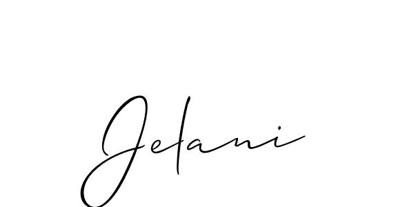 Best and Professional Signature Style for Jelani. Allison_Script Best Signature Style Collection. Jelani signature style 2 images and pictures png