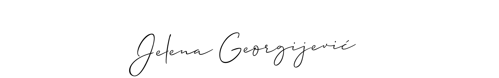 Make a beautiful signature design for name Jelena Georgijević. Use this online signature maker to create a handwritten signature for free. Jelena Georgijević signature style 2 images and pictures png