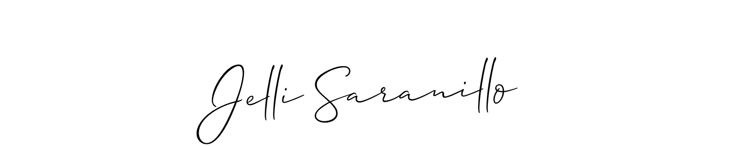 See photos of Jelli Saranillo official signature by Spectra . Check more albums & portfolios. Read reviews & check more about Allison_Script font. Jelli Saranillo signature style 2 images and pictures png