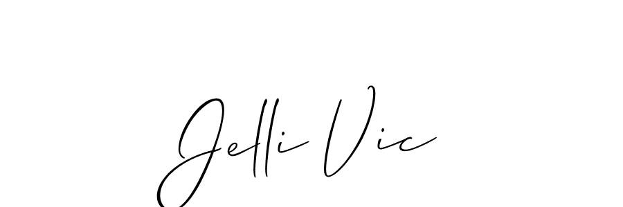 Here are the top 10 professional signature styles for the name Jelli Vic. These are the best autograph styles you can use for your name. Jelli Vic signature style 2 images and pictures png