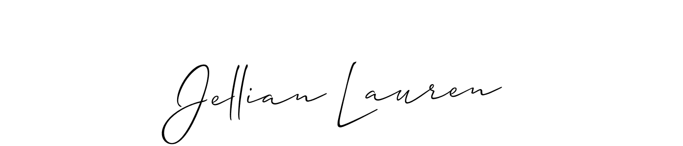 You can use this online signature creator to create a handwritten signature for the name Jellian Lauren. This is the best online autograph maker. Jellian Lauren signature style 2 images and pictures png