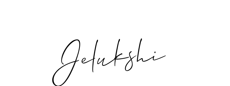 Here are the top 10 professional signature styles for the name Jelukshi. These are the best autograph styles you can use for your name. Jelukshi signature style 2 images and pictures png