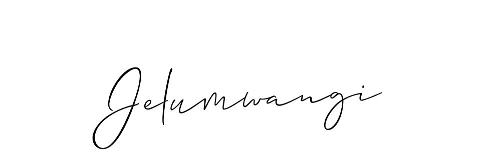 How to make Jelumwangi name signature. Use Allison_Script style for creating short signs online. This is the latest handwritten sign. Jelumwangi signature style 2 images and pictures png