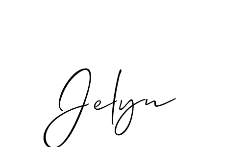 You should practise on your own different ways (Allison_Script) to write your name (Jelyn) in signature. don't let someone else do it for you. Jelyn signature style 2 images and pictures png
