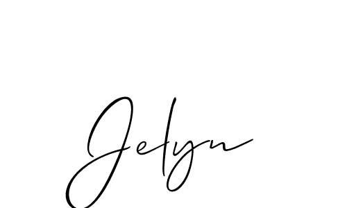 Best and Professional Signature Style for Jelyn. Allison_Script Best Signature Style Collection. Jelyn signature style 2 images and pictures png