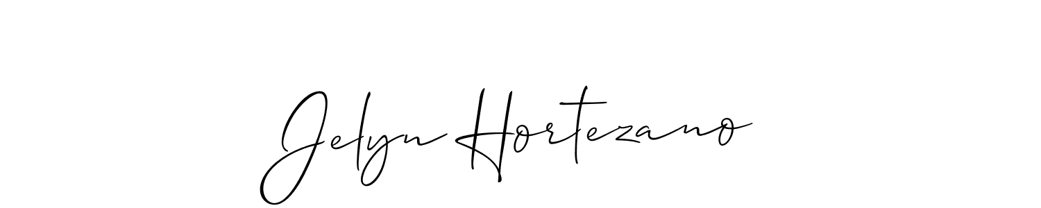 This is the best signature style for the Jelyn Hortezano name. Also you like these signature font (Allison_Script). Mix name signature. Jelyn Hortezano signature style 2 images and pictures png