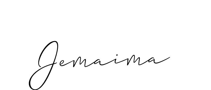 Also You can easily find your signature by using the search form. We will create Jemaima name handwritten signature images for you free of cost using Allison_Script sign style. Jemaima signature style 2 images and pictures png