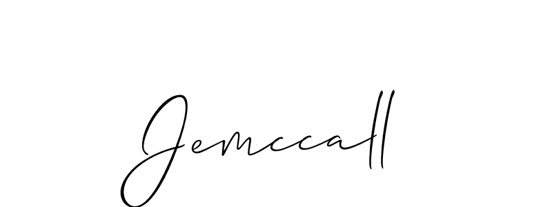 Jemccall stylish signature style. Best Handwritten Sign (Allison_Script) for my name. Handwritten Signature Collection Ideas for my name Jemccall. Jemccall signature style 2 images and pictures png