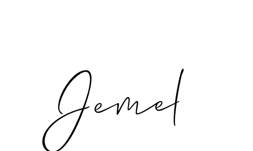 Also You can easily find your signature by using the search form. We will create Jemel name handwritten signature images for you free of cost using Allison_Script sign style. Jemel signature style 2 images and pictures png