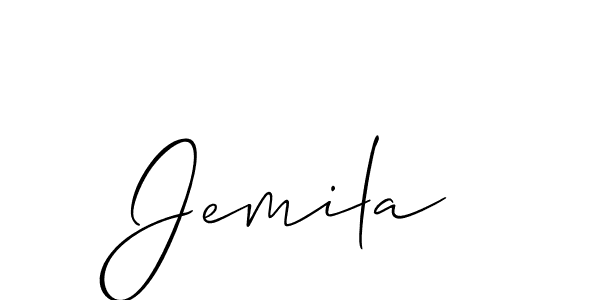 Make a beautiful signature design for name Jemila. Use this online signature maker to create a handwritten signature for free. Jemila signature style 2 images and pictures png