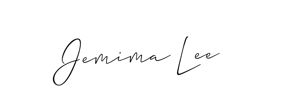 Also we have Jemima Lee name is the best signature style. Create professional handwritten signature collection using Allison_Script autograph style. Jemima Lee signature style 2 images and pictures png