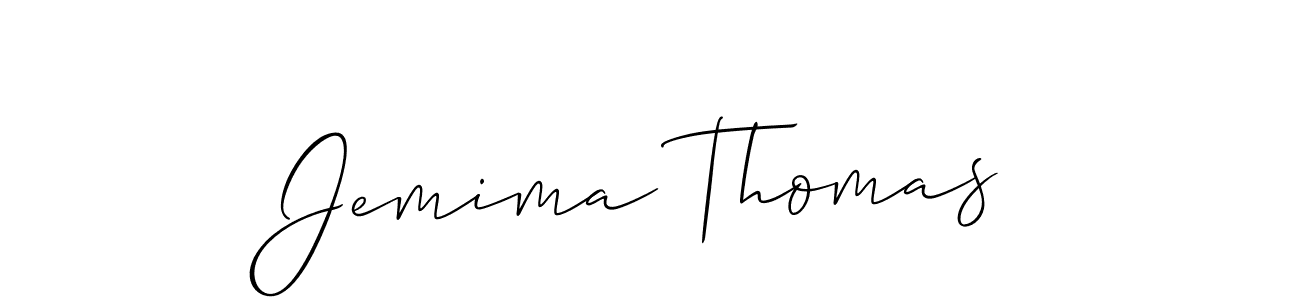 Design your own signature with our free online signature maker. With this signature software, you can create a handwritten (Allison_Script) signature for name Jemima Thomas. Jemima Thomas signature style 2 images and pictures png